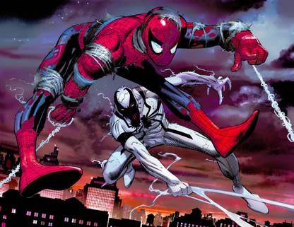 Anti-Venom Spider-Man Frameless Fine Quality Poster Fine Art Print