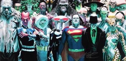 Legion Of Doom Sinestro Joker Superman Scarecrow HD Wall Poster Paper Print