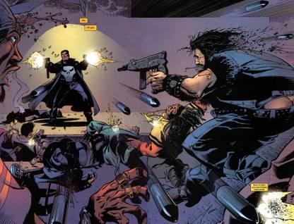 Comics The Punisher Comic Punisher Frank Castle Fine Art Paper Print Poster Paper Print