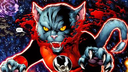 AnanyaDesigns Red Lantern Corps Dex-starr Red Lantern Wall Poster Paper Print