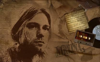 Music Nirvana Band (Music) United States Kurt Cobain HD Wallpaper Background Fine Art Print
