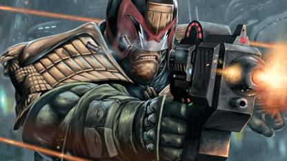 Comics 2000 AD Judge Dredd HD Wallpaper Background Paper Print
