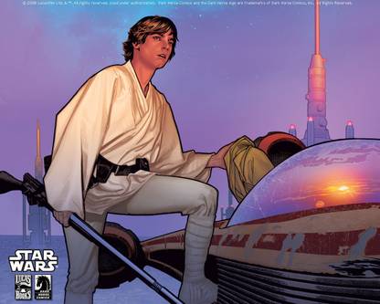 Comics Star Wars Luke Skywalker HD Wallpaper Background Fine Art Print