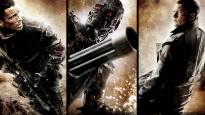 Movie Terminator Salvation Terminator Christian Bale Sam Worthington HD Wall Poster Paper Print