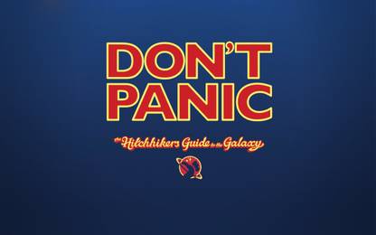 Movie The Hitchhiker's Guide To The Galaxy Panic HD Wall Poster Paper Print