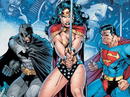 Comics Wonder Woman Batman Superman HD Wallpaper Background Paper Print