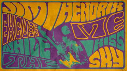 Music Jimi Hendrix Singers United States HD Wallpaper Background Fine Art Print