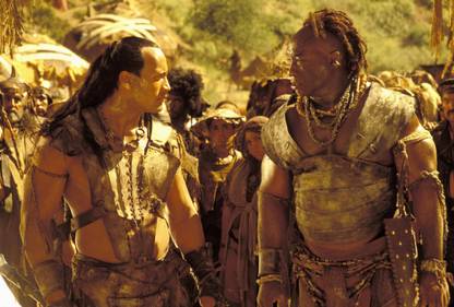 Athah 220 GSM Paper WALL POSTER 13*19 Inches The Scorpion King Michael Clarke Duncan Dwayne Johnson Paper Print