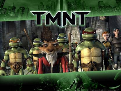 TMNT Master Splinter Michelangelo Leonardo Donatello Raphael Frameless Fine Quality Poster Fine Art Print