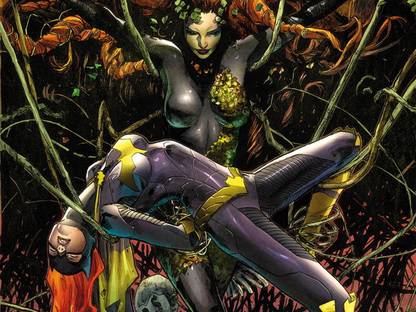 Comics Batgirl Poison Ivy HD Wallpaper Background Fine Art Print