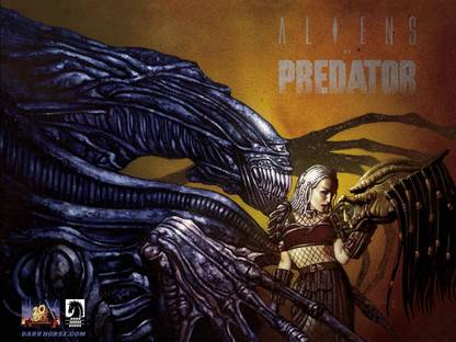 Aliens Vs. Predator Alien Predator Xenomorph Wall Poster Paper Print