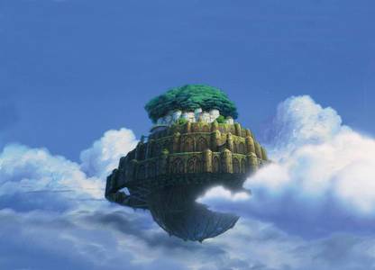 AnanyaDesigns Movie Laputa: Castle In The Sky Wall Poster Paper Print