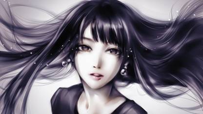 Music Yajima Maimi Anime Woman Pretty Original Close-up Monochrome Hello! Project Kids Ohagi HD Wall Poster Paper Print