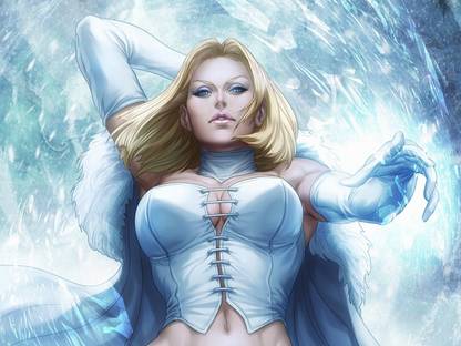 Comics Emma Frost Fine Art Paper Print Poster Paper Print