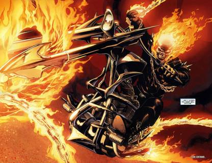Comics Ghost Rider Marvel HD Wallpaper Background Photographic Paper