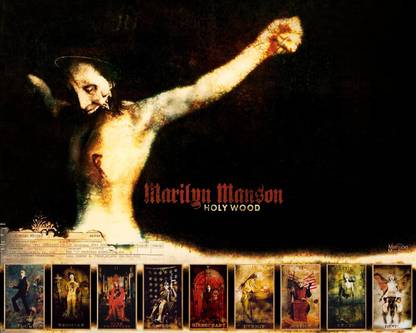 Music Marilyn Manson Singers United States Heavy Metal Metal Hard Rock Nu Metal Nu-metal HD Wallpaper Background Fine Art Print