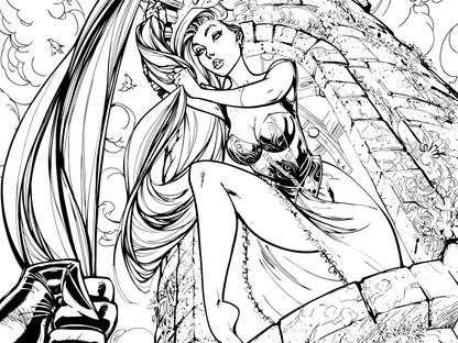 Rapunzel Wall Poster Paper Print