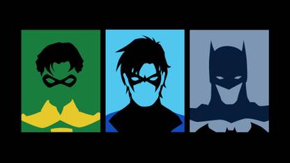 Comics Batman Robin Nightwing HD Wallpaper Background Paper Print