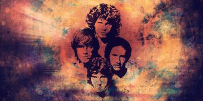 Music The Doors Band (Music) United States HD Wallpaper Background Fine Art Print