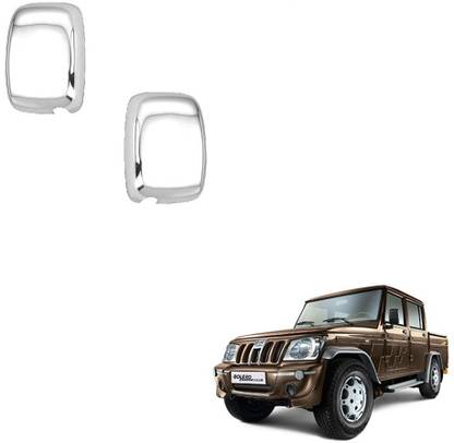 Carsaaz N0566 Side Mirror Cover Chrome Mahindra Bolero Side Garnish