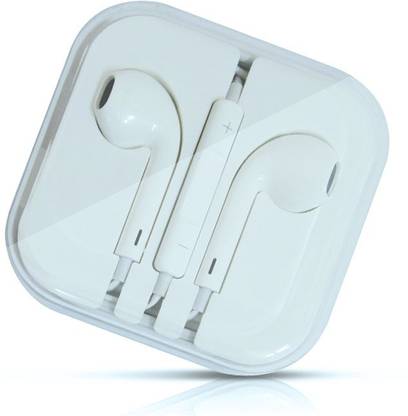 NICK JONES Best stereo dynamic audio Headset E9 with Mic (White,In the Ear) Wired