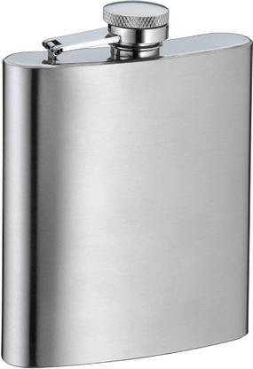 LIFEMUSIC 7oz Stainless Steel Pocket Hip Wine Bottle Alcohol Whiskey Liquor Screw Cap Stainless Steel Hip Flask