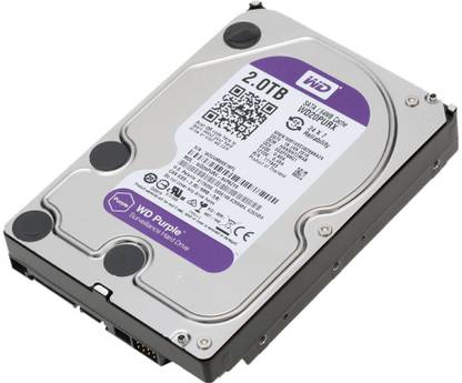 WESTERN DIGITAL Surveillance 2 TB Surveillance Systems, Network Attached Storage Internal Hard Disk Drive (HDD) (Wd 20purz)