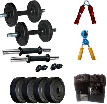LYCAN 8kg Dumbbell Set ( 2kg x 4pc weight plates ) Home Dumbbell Kit Kit