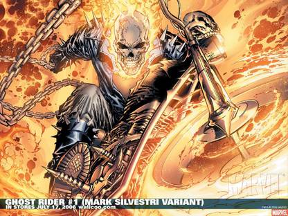 Comics Ghost Rider HD Wallpaper Background Photographic Paper
