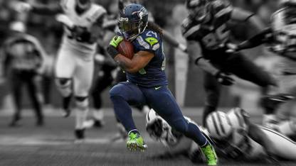 Sports Seattle Seahawks Football Marshawn Lynch HD Wall Poster Paper Print