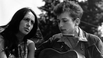 Wall Poster Bob Dylan & Joan Baez Bob Dylan Joan Baez Paper Print