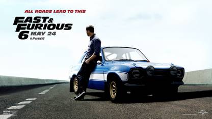 Movie Fast & Furious 6 Fast & Furious Brian O'Conner Paul Walker HD Wallpaper Background Paper Print