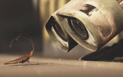 Movie Wall·E Pixar Wall-E Roach Cute HD Wallpaper Background Paper Print