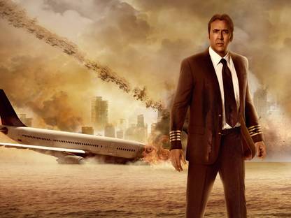 Movie Left Behind Airplane Aircraft Nicolas Cage HD Wall Poster Paper Print