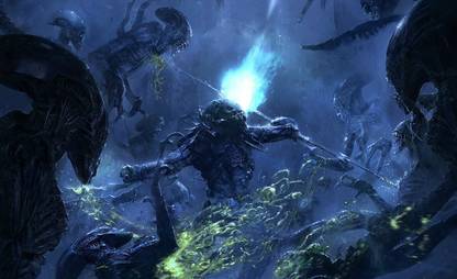 Movie AVP: Alien Vs. Predator Alien Vs. Predator Avp Predator Thriller Horror Space Marine Alien Sci Fi HD Wallpaper Background Paper Print