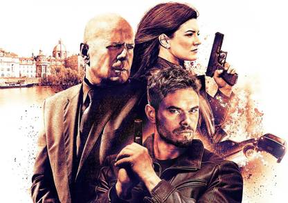 Athah 220 GSM Paper WALL POSTER 13*19 Inches Extraction Gina Carano Kellan Lutz Bruce Willis Paper Print