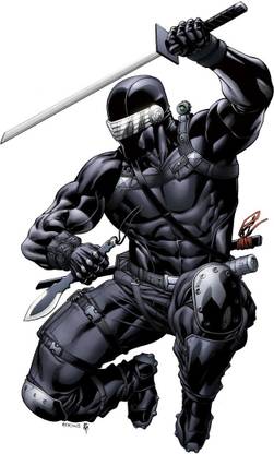 G.I. Joe Snake Eyes Frameless Fine Quality Poster Paper Print