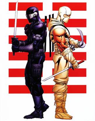 AnanyaDesigns G.I. Joe Snake Eyes Storm Shadow Wall Poster Paper Print