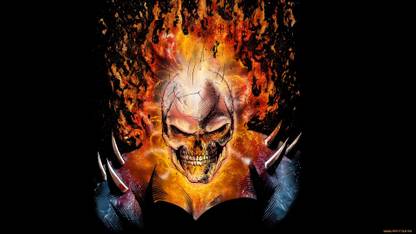 Comics Ghost Rider HD Wallpaper Background Paper Print