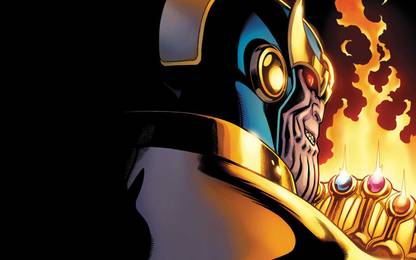Comics Thanos HD Wallpaper Background Fine Art Print