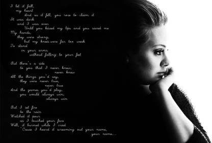 Music Adele Singers United Kingdom HD Wallpaper Background Fine Art Print
