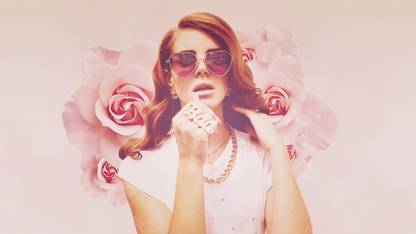 Music Lana Del Rey Singers United States Rose Flower Pink HD Wallpaper Background Fine Art Print
