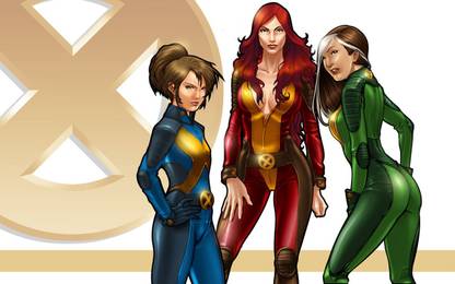 X-men X-Men Kitty Pryde Jean Grey Rogue Shadowcat Frameless Fine Quality Poster Paper Print
