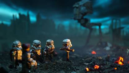 Lego Star Wars Stormtroopers ON FINE ART PAPER HD QUALITY WALLPAPER POSTER Fine Art Print