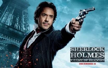 Movie Sherlock Holmes: A Game Of Shadows Sherlock Holmes Robert Downey Jr. HD Wall Poster Paper Print