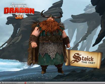 Movie How To Train Your Dragon Stoick HD Wall Poster Paper Print