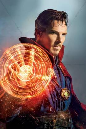 Official Doctor Strange Magic Still No Text Premium Poster (Premium Fanart, Marvel Studios ,12 x 18 inches , Superhero , Fantasy/Science Fiction) Paper Print