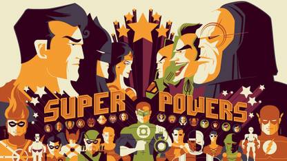 DC Superman Batman Wonder Woman Joker Robin Hawkman Penguin Green Arrow Aquaman Green Lantern Flash Shazam! Wall Poster Paper Print