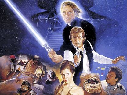 Movie Star Wars Episode VI: Return Of The Jedi HD Wall Poster Paper Print