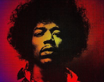 Music Jimi Hendrix Singers United States HD Wallpaper Background Fine Art Print